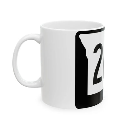 MO-266 (Missouri) (Road Sign) White Coffee Mug - Go Mug Yourself