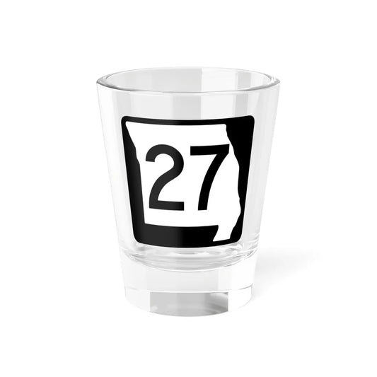 MO-27 (Missouri) (Road Sign) Shot Glass 1.5oz 1.5oz - Go Mug Yourself