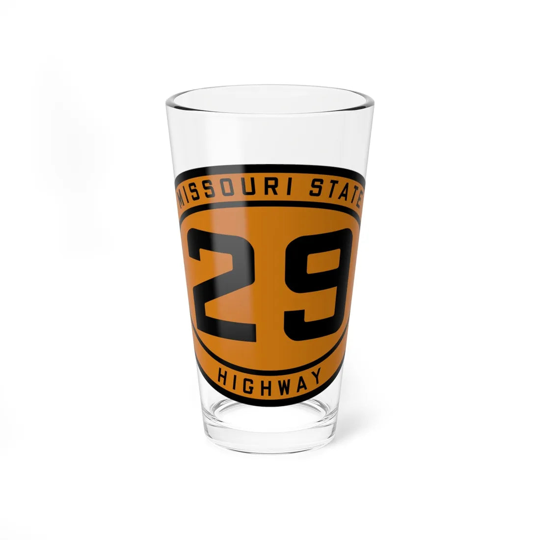 MO-29 1920 (Missouri) (Road Sign) Pint Glass 16oz 16oz - Go Mug Yourself