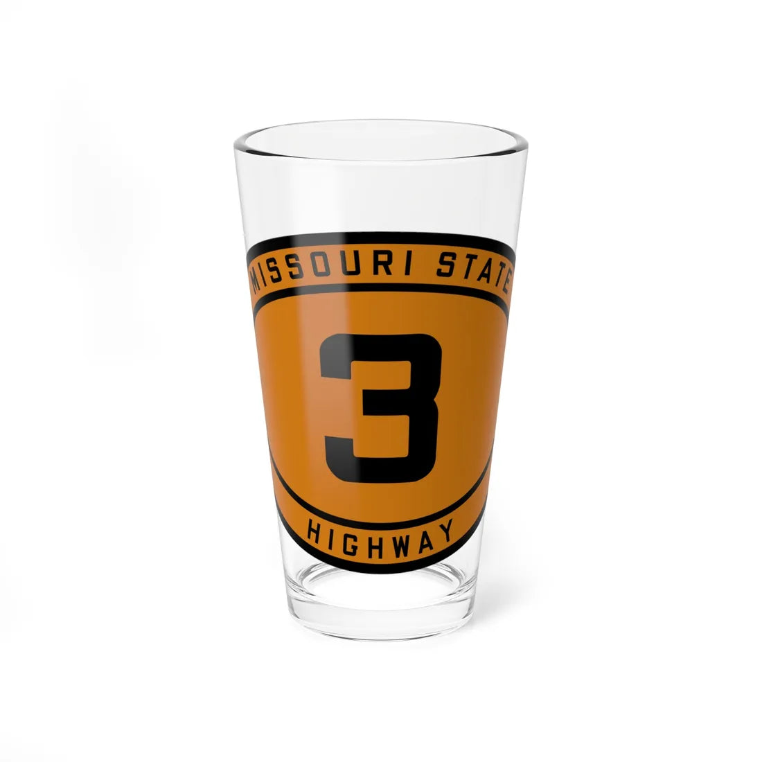 MO-3 1920 (Missouri) (Road Sign) Pint Glass 16oz - Go Mug Yourself