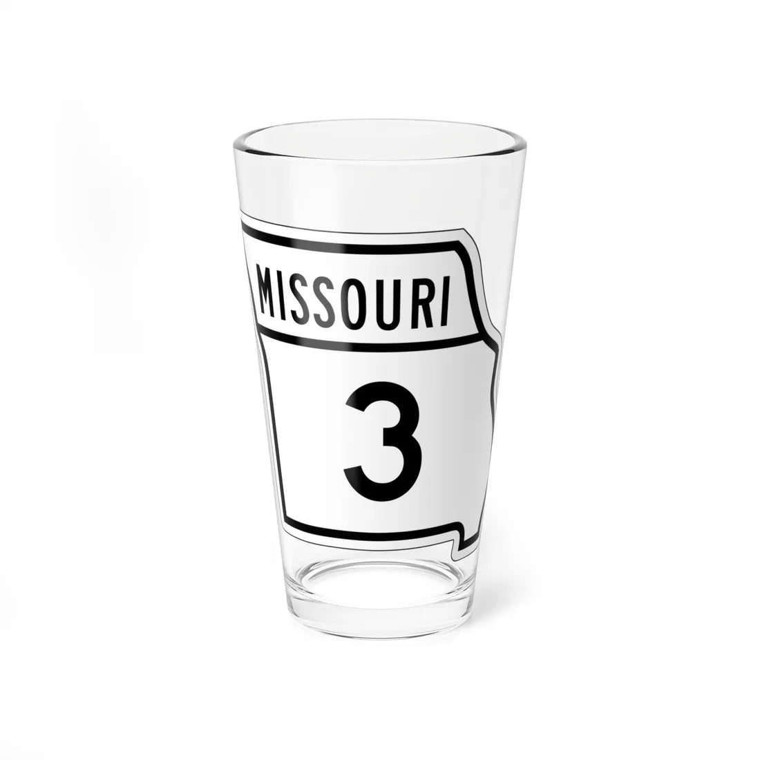 MO-3 1948 (Missouri) (Road Sign) Pint Glass 16oz 16oz - Go Mug Yourself