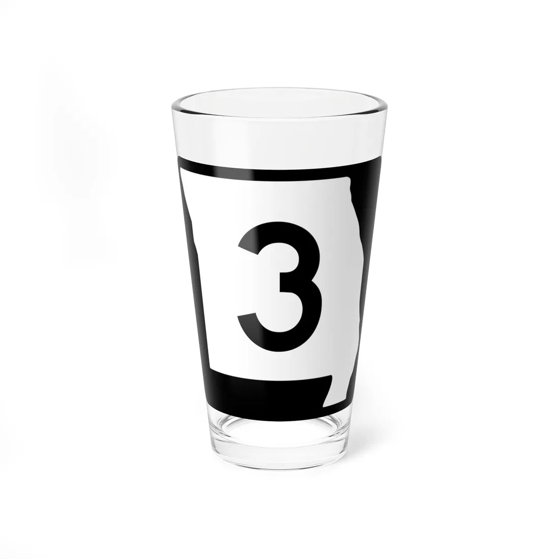 MO-3 (Missouri) (Road Sign) Pint Glass 16oz 16oz - Go Mug Yourself