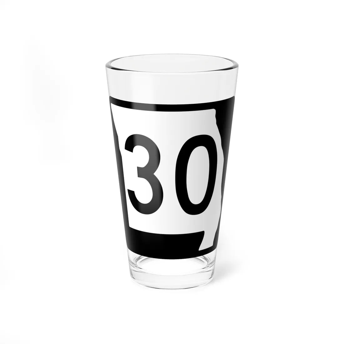 MO-30 (Missouri) (Road Sign) Pint Glass 16oz 16oz - Go Mug Yourself