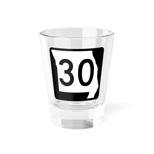 MO-30 (Missouri) (Road Sign) Shot Glass 1.5oz 1.5oz - Go Mug Yourself