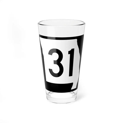 MO-31 (Missouri) (Road Sign) Pint Glass 16oz 16oz - Go Mug Yourself