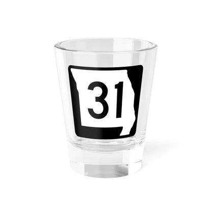 MO-31 (Missouri) (Road Sign) Shot Glass 1.5oz 1.5oz - Go Mug Yourself