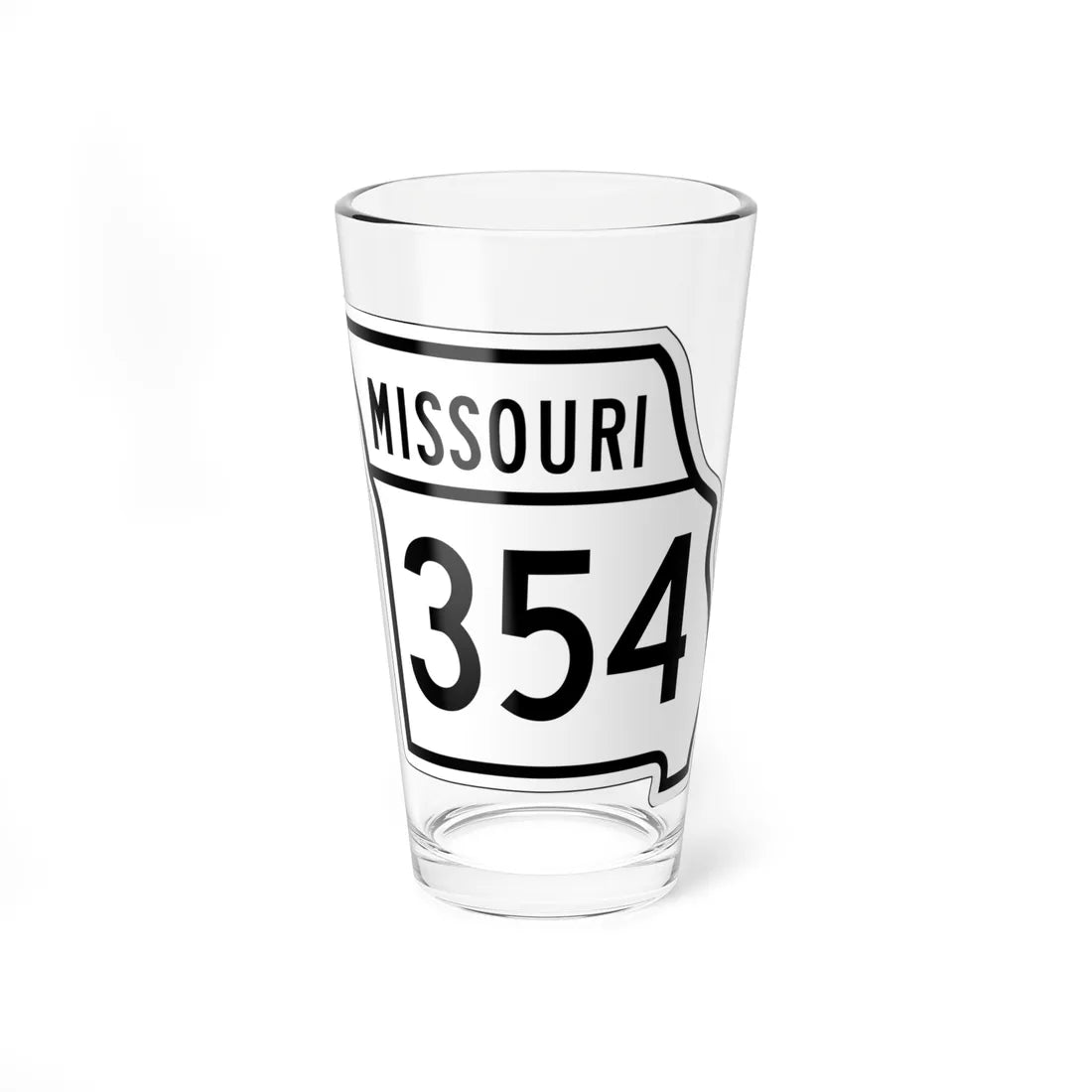 MO-354 1948 (Missouri) (Road Sign) Pint Glass 16oz 16oz - Go Mug Yourself