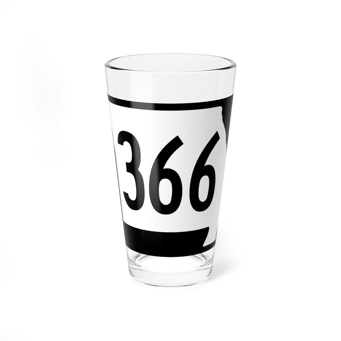 MO-366 (Missouri) (Road Sign) Pint Glass 16oz 16oz - Go Mug Yourself