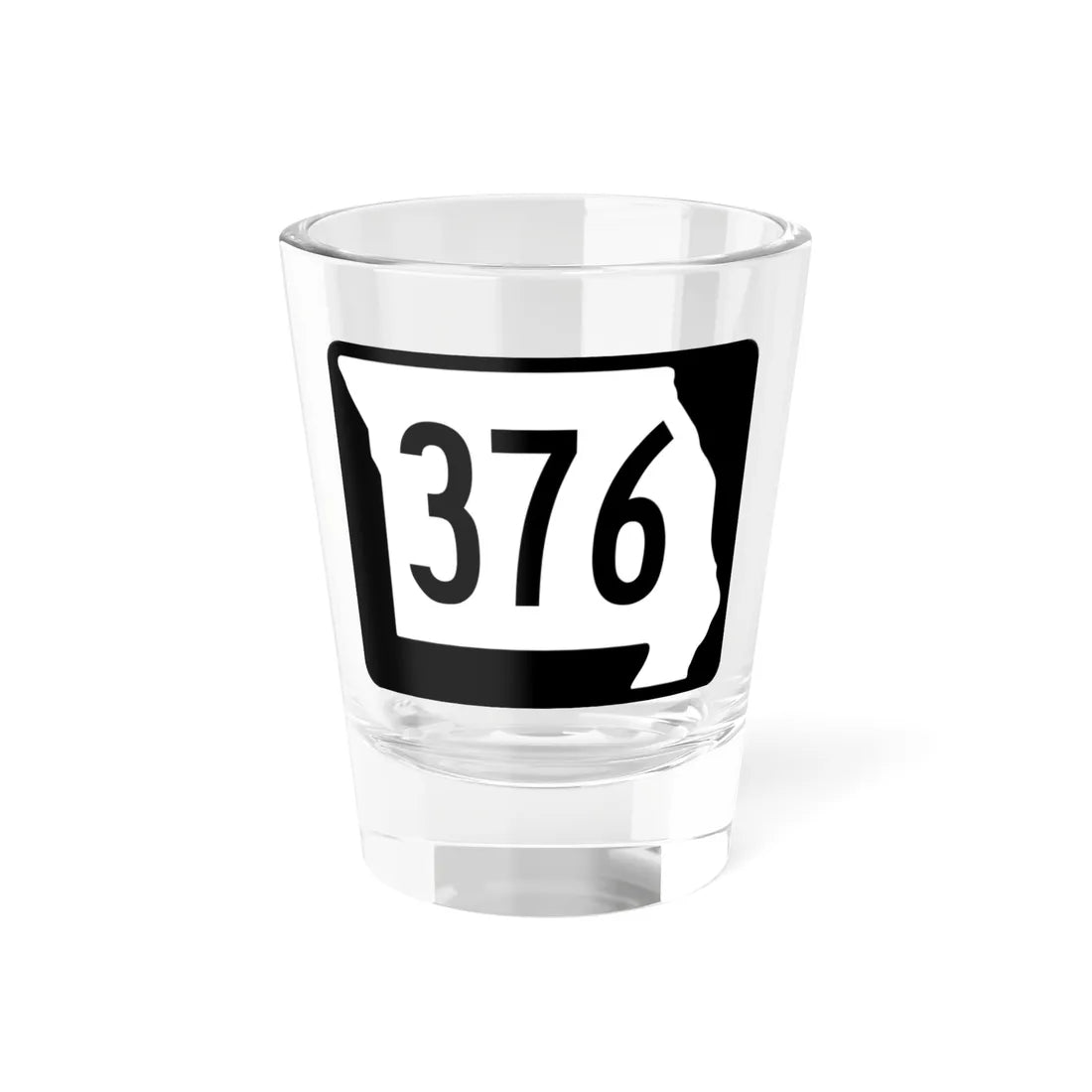 MO-376 (Missouri) (Road Sign) Shot Glass 1.5oz 1.5oz - Go Mug Yourself