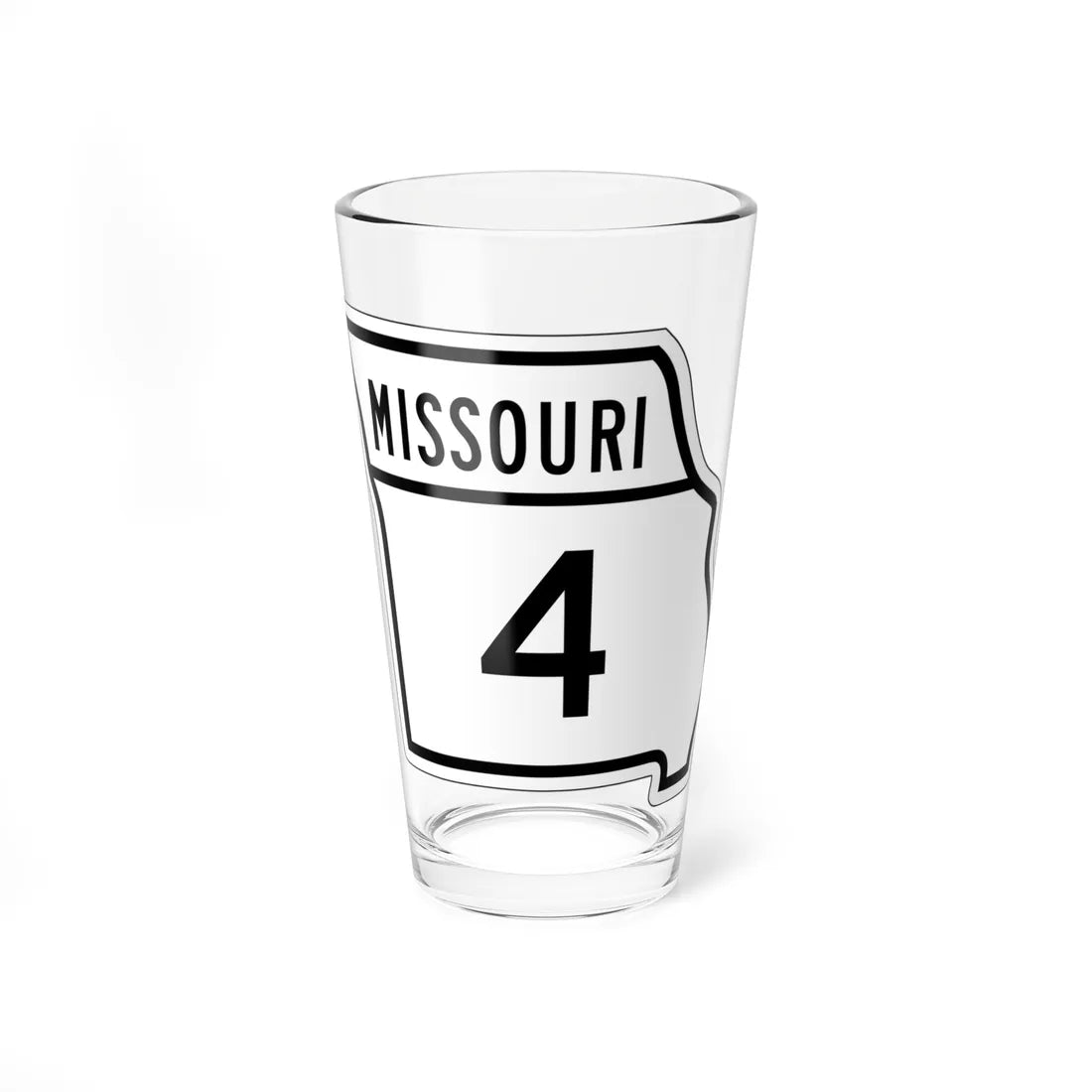 MO-4 1948 (Missouri) (Road Sign) Pint Glass 16oz 16oz - Go Mug Yourself
