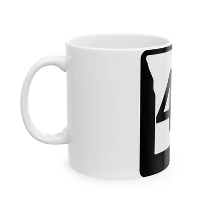 MO-40 (Missouri) (Road Sign) White Coffee Mug - Go Mug Yourself