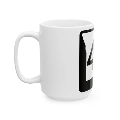 MO-40 (Missouri) (Road Sign) White Coffee Mug - Go Mug Yourself