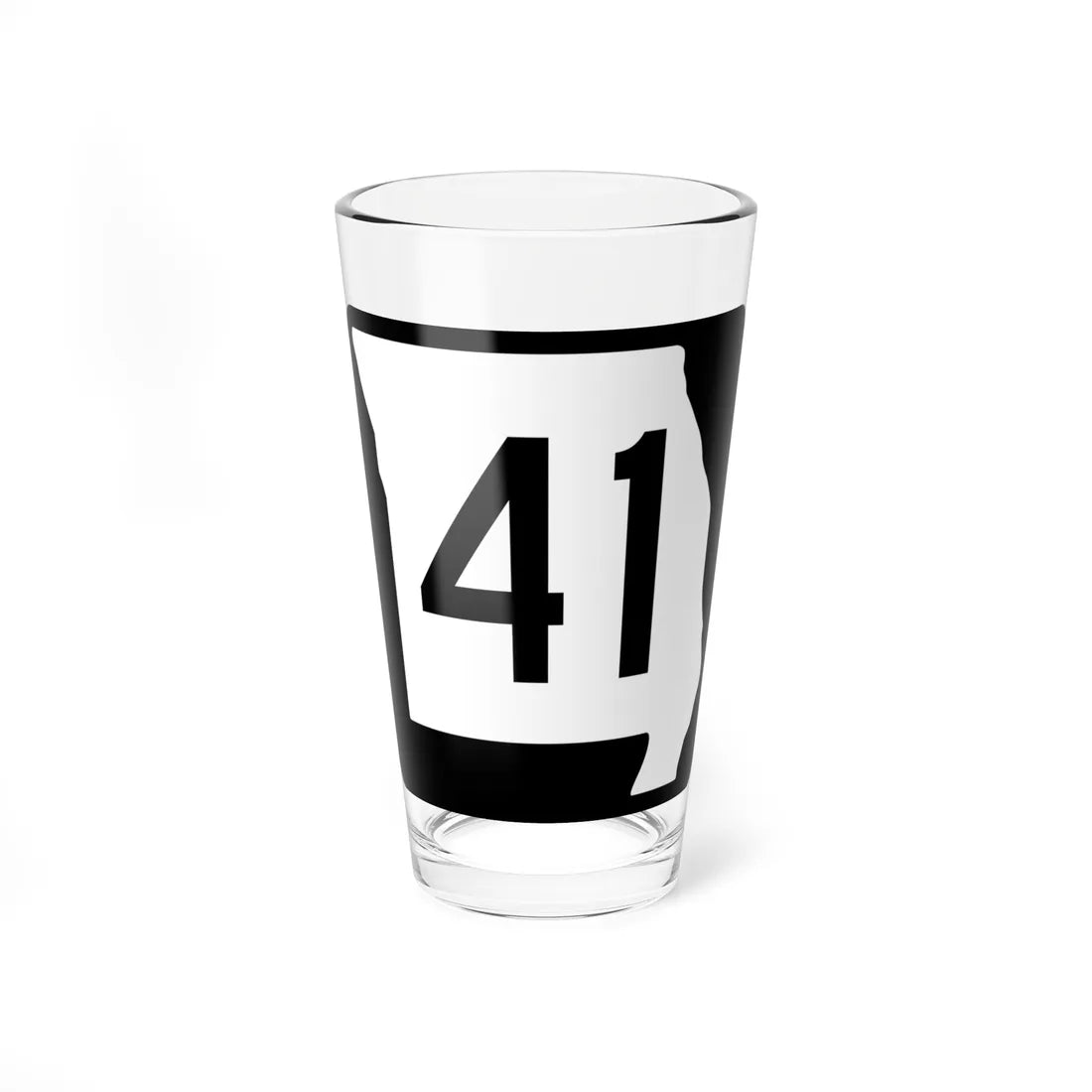 MO-41 (Missouri) (Road Sign) Pint Glass 16oz 16oz - Go Mug Yourself