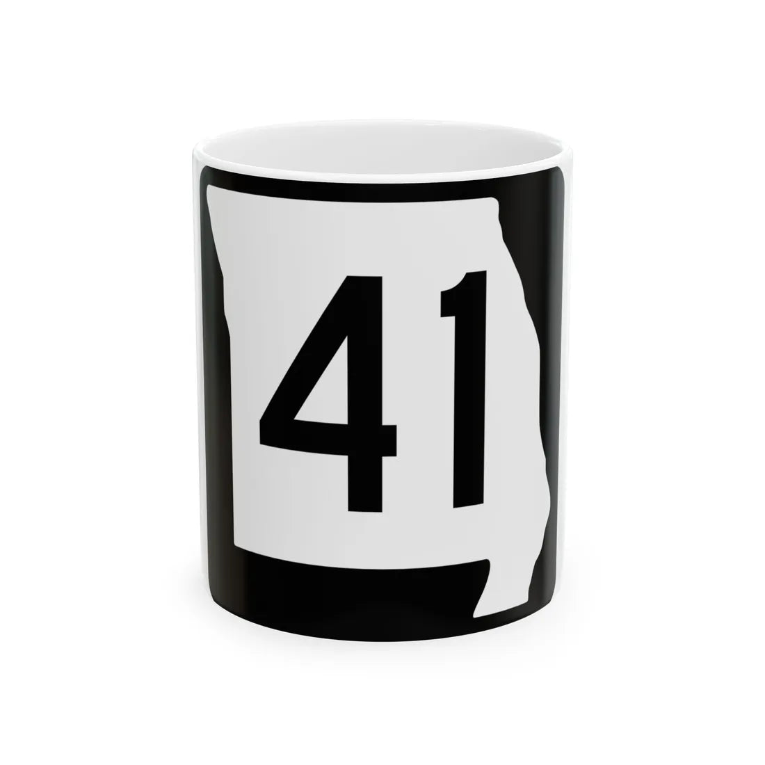 MO-41 (Missouri) (Road Sign) White Coffee Mug 11oz - Go Mug Yourself