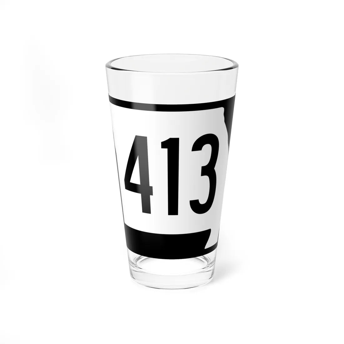 MO-413 (Missouri) (Road Sign) Pint Glass 16oz - Go Mug Yourself