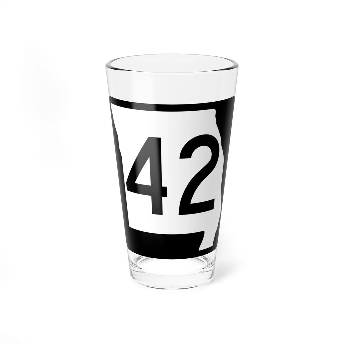 MO-42 (Missouri) (Road Sign) Pint Glass 16oz - Go Mug Yourself