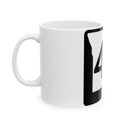 MO-42 (Missouri) (Road Sign) White Coffee Mug - Go Mug Yourself