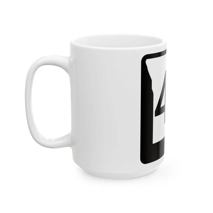 MO-42 (Missouri) (Road Sign) White Coffee Mug - Go Mug Yourself