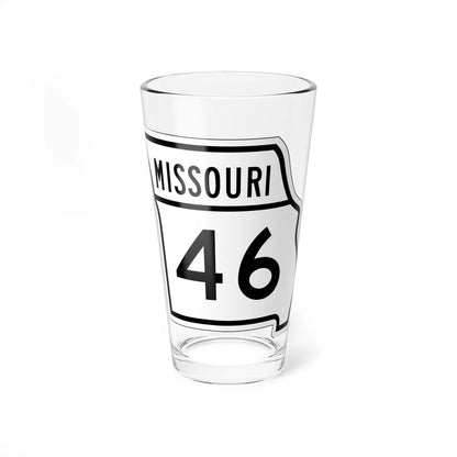 MO-46 1948 (Missouri) (Road Sign) Pint Glass 16oz 16oz - Go Mug Yourself