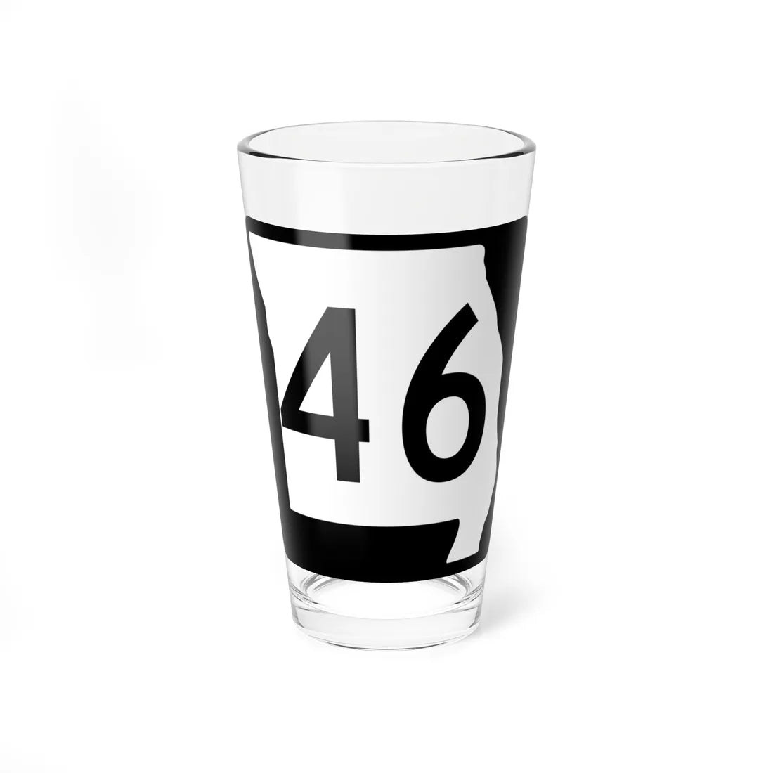 MO-46 (Missouri) (Road Sign) Pint Glass 16oz 16oz - Go Mug Yourself