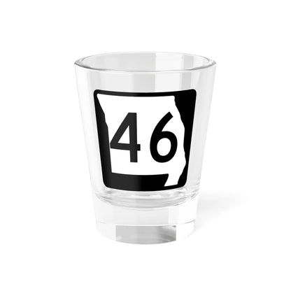 MO-46 (Missouri) (Road Sign) Shot Glass 1.5oz 1.5oz - Go Mug Yourself