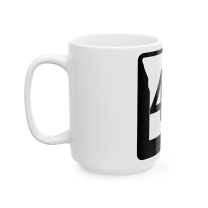 MO-46 (Missouri) (Road Sign) White Coffee Mug - Go Mug Yourself