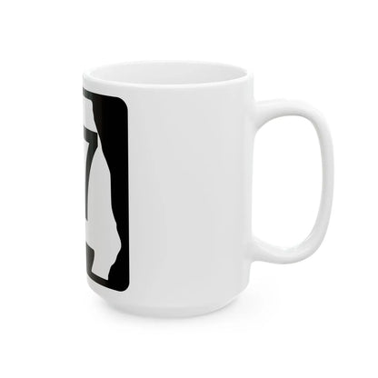 MO-47 (Missouri) (Road Sign) White Coffee Mug - Go Mug Yourself