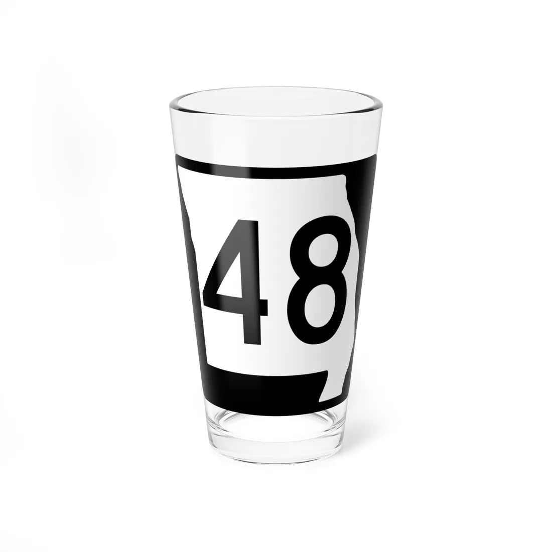 MO-48 (Missouri) (Road Sign) Pint Glass 16oz 16oz - Go Mug Yourself