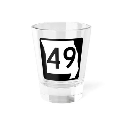 MO-49 (Missouri) (Road Sign) Shot Glass 1.5oz 1.5oz - Go Mug Yourself
