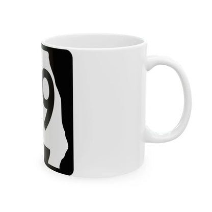 MO-49 (Missouri) (Road Sign) White Coffee Mug - Go Mug Yourself