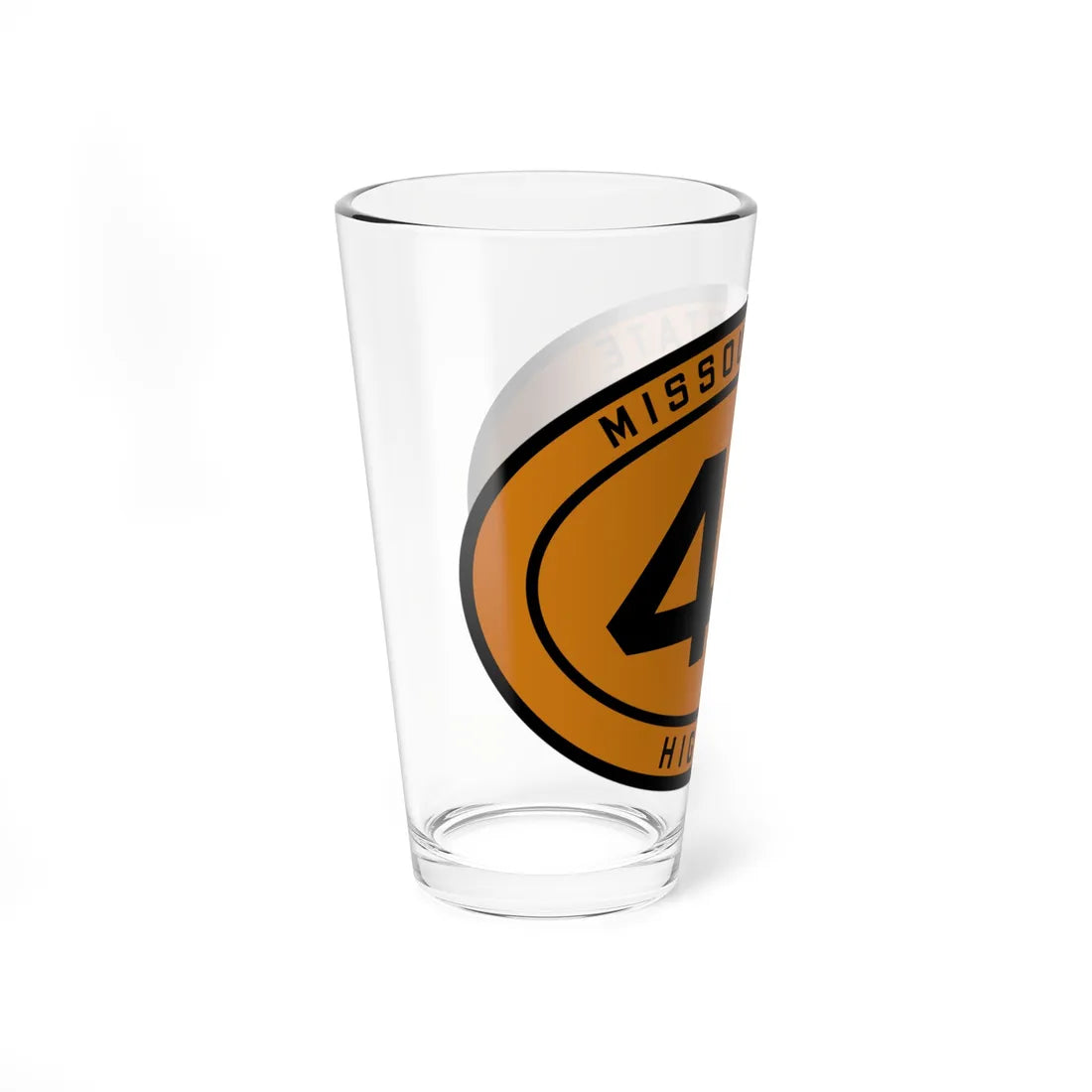 MO-4A 1920 (Missouri) (Road Sign) Pint Glass 16oz - Go Mug Yourself