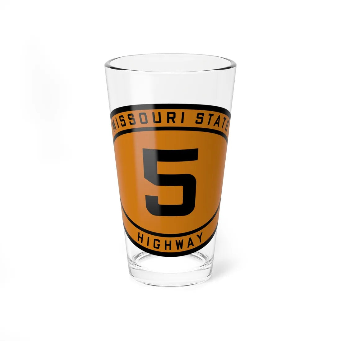 MO-5 1920 (Missouri) (Road Sign) Pint Glass 16oz 16oz - Go Mug Yourself