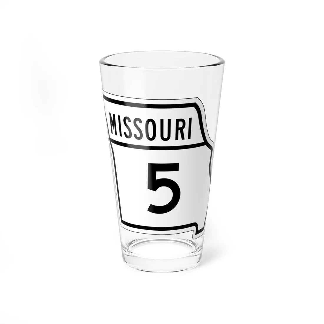 MO-5 1948 (Missouri) (Road Sign) Pint Glass 16oz 16oz - Go Mug Yourself