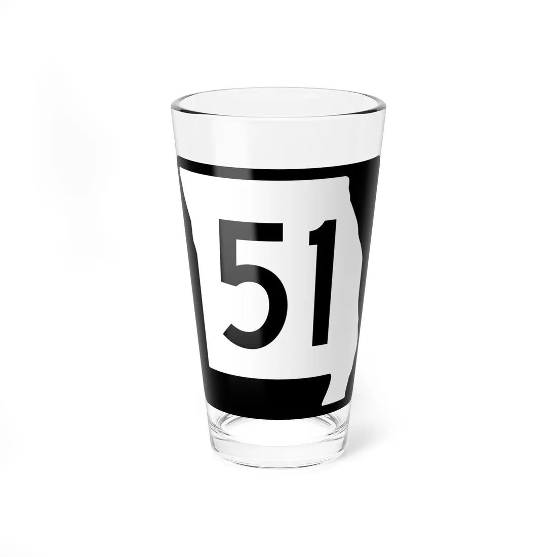 MO-51 (Missouri) (Road Sign) Pint Glass 16oz 16oz - Go Mug Yourself