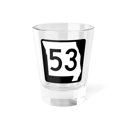 MO-53 (Missouri) (Road Sign) Shot Glass 1.5oz 1.5oz - Go Mug Yourself