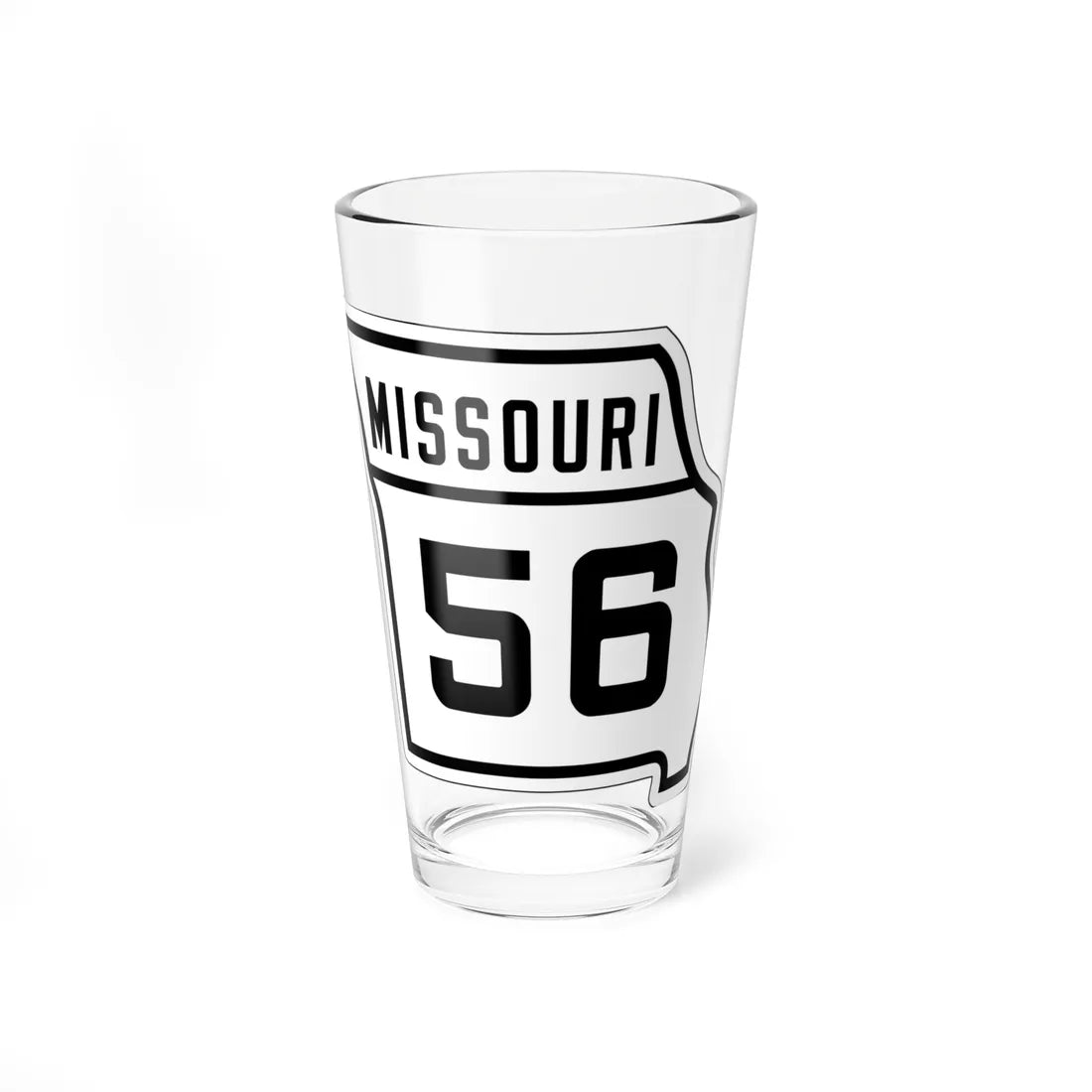 MO-56 1926 (Missouri) (Road Sign) Pint Glass 16oz 16oz - Go Mug Yourself