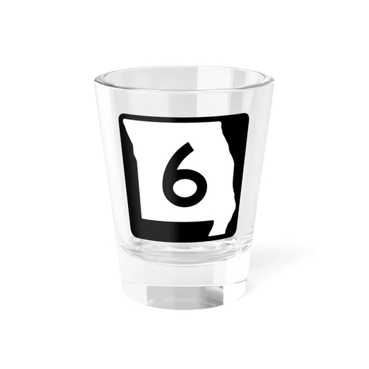 MO-6 (Missouri) (Road Sign) Shot Glass 1.5oz 1.5oz - Go Mug Yourself