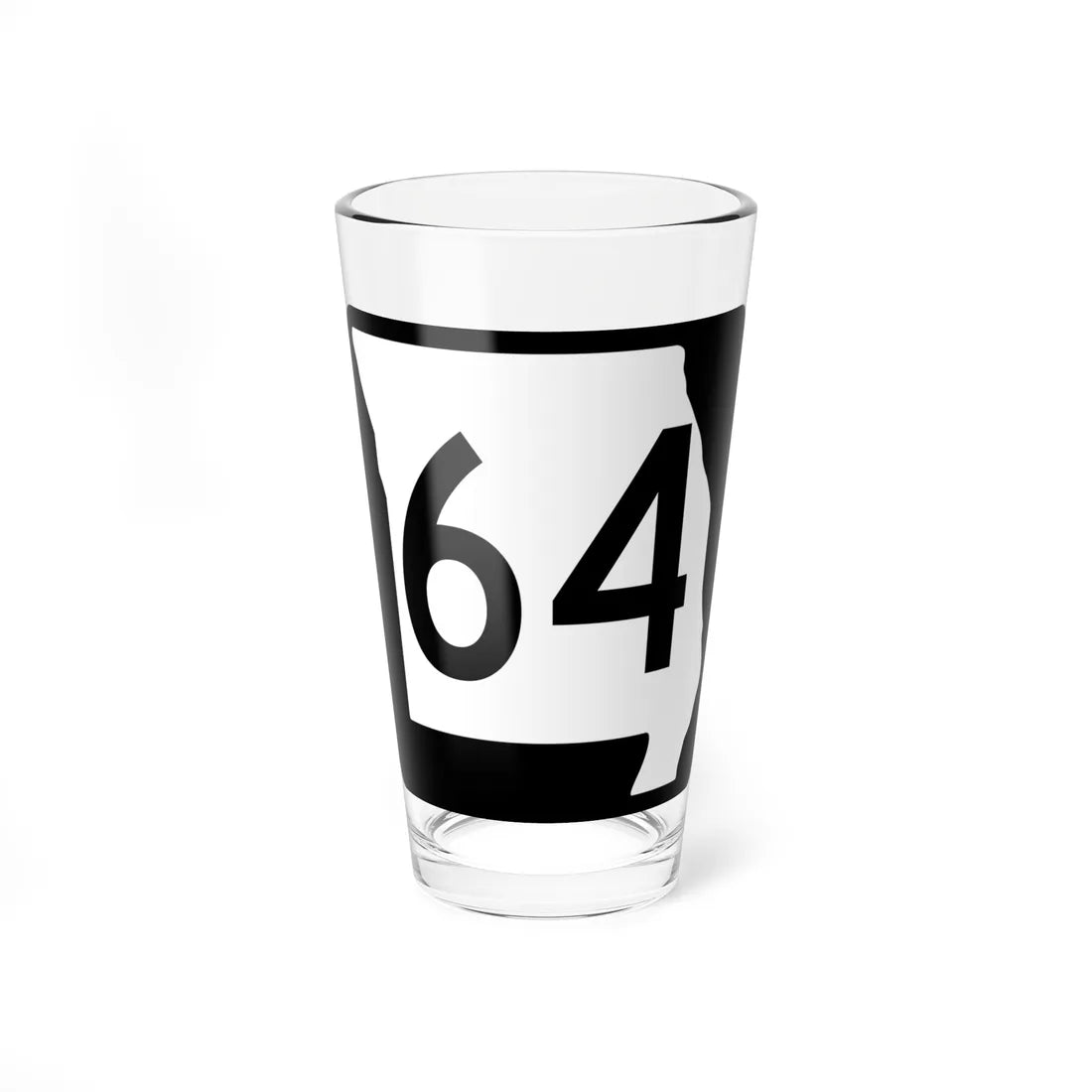 MO-64 (Missouri) (Road Sign) Pint Glass 16oz 16oz - Go Mug Yourself