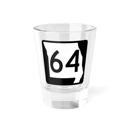 MO-64 (Missouri) (Road Sign) Shot Glass 1.5oz 1.5oz - Go Mug Yourself