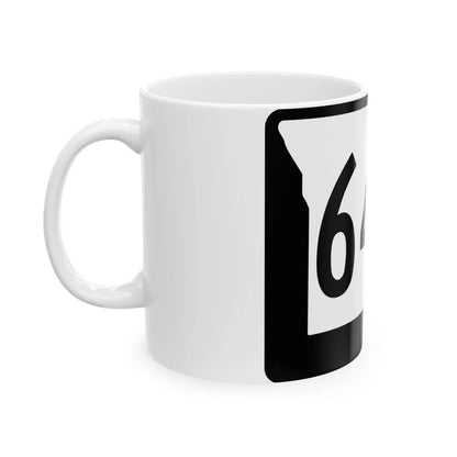 MO-64A (Missouri) (Road Sign) White Coffee Mug - Go Mug Yourself