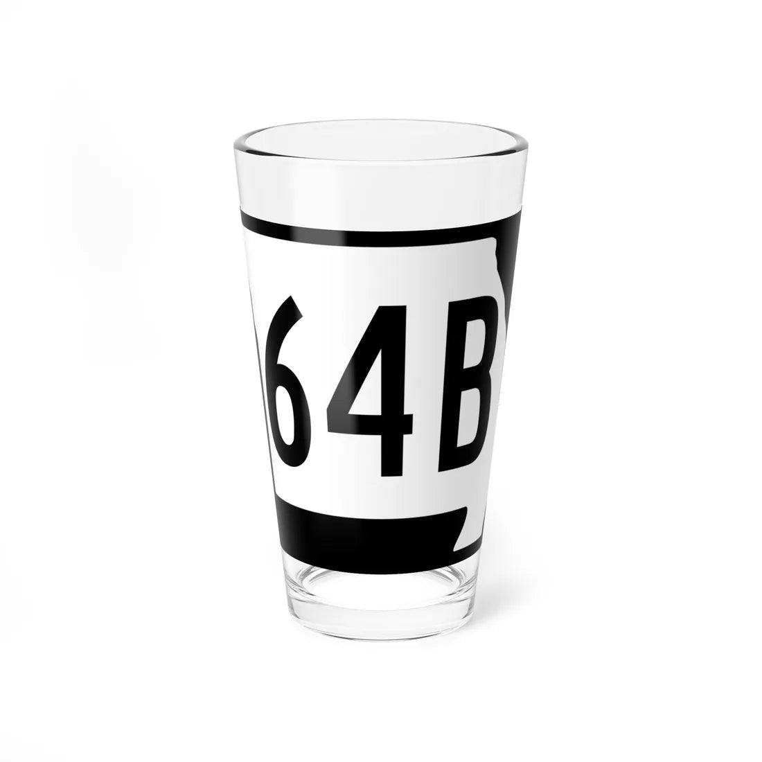 MO-64B (Missouri) (Road Sign) Pint Glass 16oz 16oz - Go Mug Yourself