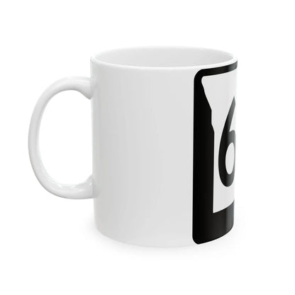 MO-66 (Missouri) (Road Sign) White Coffee Mug - Go Mug Yourself