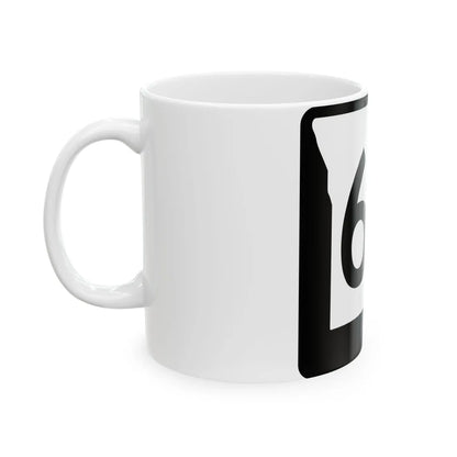 MO-68 (Missouri) (Road Sign) White Coffee Mug - Go Mug Yourself