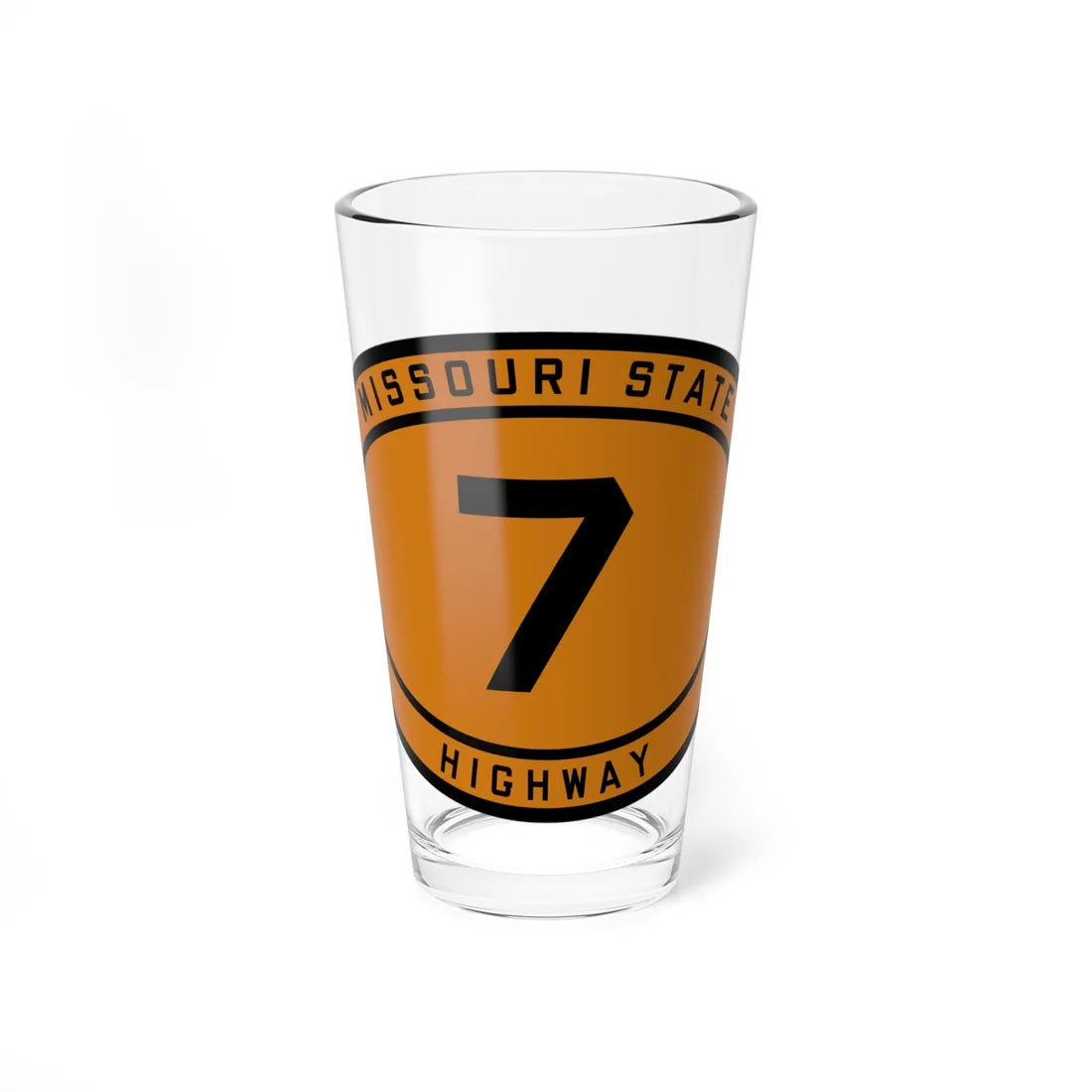 MO-7 1920 (Missouri) (Road Sign) Pint Glass 16oz 16oz - Go Mug Yourself