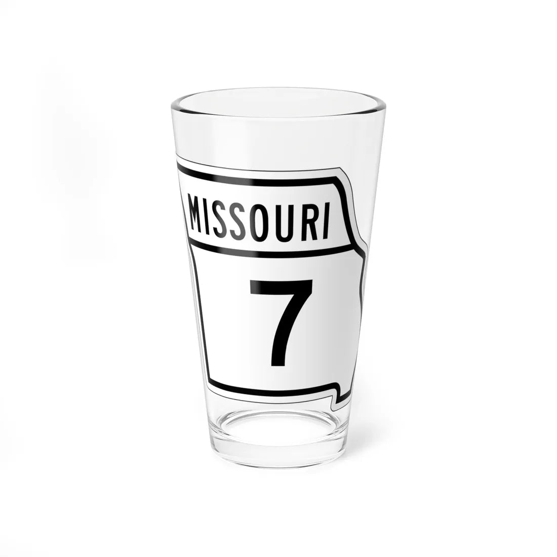 MO-7 1948 (Missouri) (Road Sign) Pint Glass 16oz 16oz - Go Mug Yourself