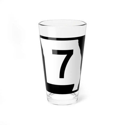 MO-7 (Missouri) (Road Sign) Pint Glass 16oz - Go Mug Yourself