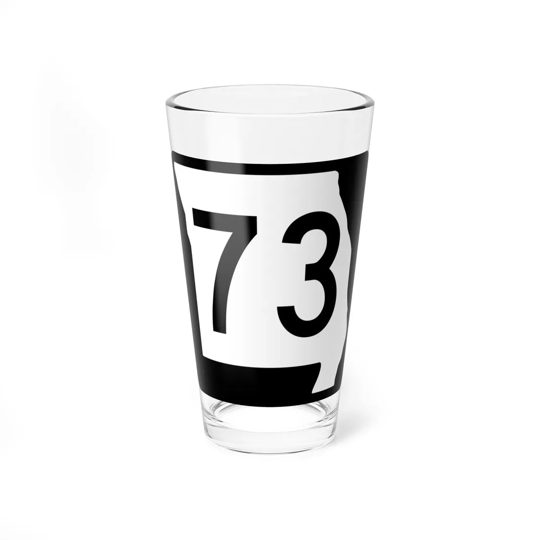 MO-73 (Missouri) (Road Sign) Pint Glass 16oz 16oz - Go Mug Yourself
