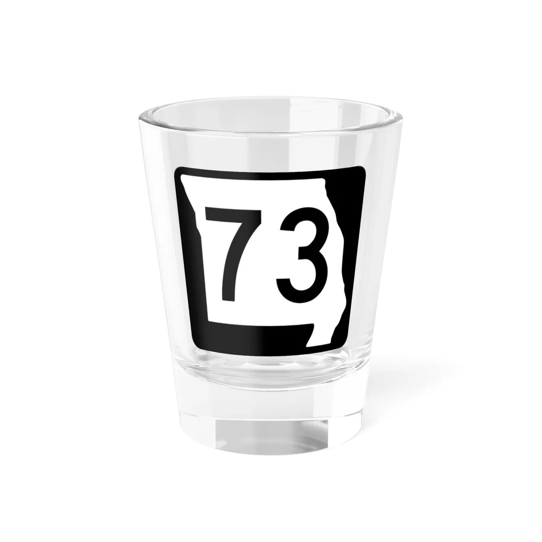 MO-73 (Missouri) (Road Sign) Shot Glass 1.5oz 1.5oz - Go Mug Yourself