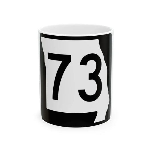 MO-73 (Missouri) (Road Sign) White Coffee Mug 11oz - Go Mug Yourself