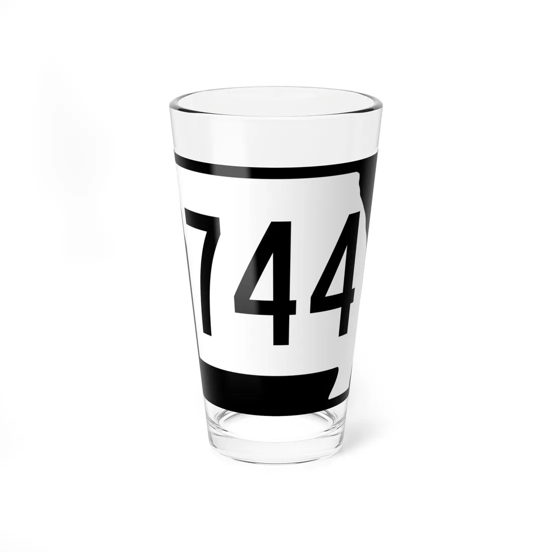 MO-744 (Missouri) (Road Sign) Pint Glass 16oz 16oz - Go Mug Yourself